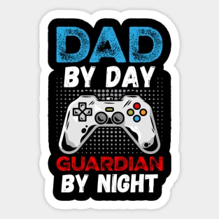 Dad By Day Guardian By Night Sticker